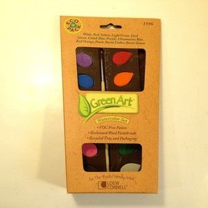Green Art Watercolor Paint Set Loew Cornell 1596 Eco Pack For Earth Friendly Art
